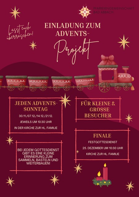 Plakat Adventsprojekt Bad Abbach